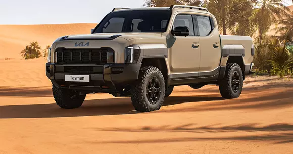 Tratarea designului pare a fi inspirată din gaming, altfel Kia Tasman mizează din plin pe funcționalitate și robustețe.