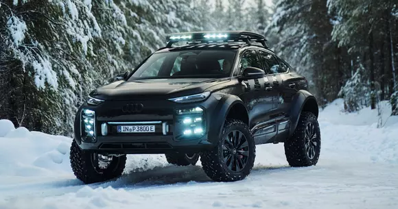 Asta ca să nu mai râdeți că SUV-urile premium nu fac mare lucru în offroad: Audi Q6 e-tron offroad concept face!