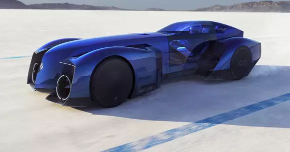 Viitor dintr-o perspectivă a trecutului, materializat acum: Renault Filante Record 2025, un obiect art-deco al mileniului trei!