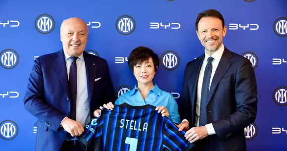 BYD devine partenerul auto global al FC Internazionale Milano