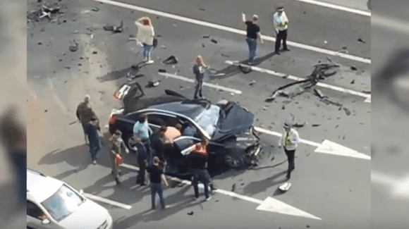 Limuzina lui Vladimir Putin a fost implicată într-un accident mortal (video)