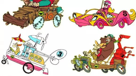 "Wacky Races!", printre primele desene animate cu mașini și curse