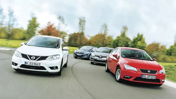 Nissan revine la compacte - Pulsar vs SEAT Leon, Hyundai i30, Renault Megane