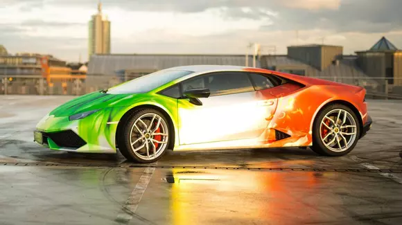 Lamborghini Huracan primește un tratament colorat din partea Print Tech