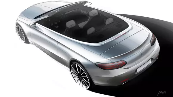 Mercedes-Benz Clasa C Cabrio - Prima schiță oficială