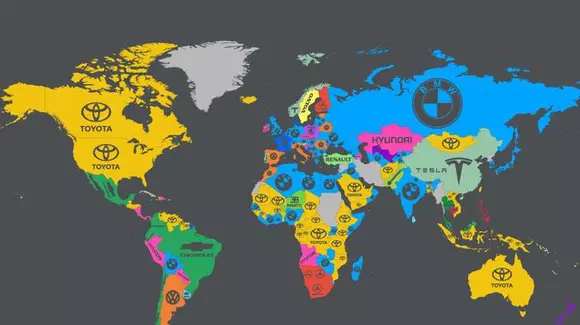 Care sunt cele mai căutate mărci de mașini în funcție de țară