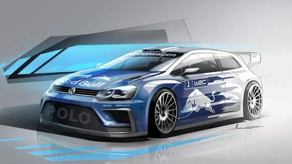 Volkswagen Polo R WRC primește un update consistent în 2017 - Prima schiță oficială