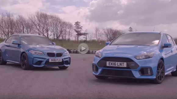 BMW M2 Coupe față în față cu Ford Focus RS