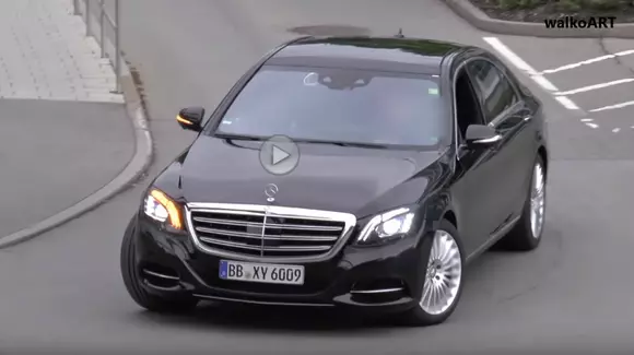Mercedes-Benz Clasa S facelift, surprins într-un clip spion