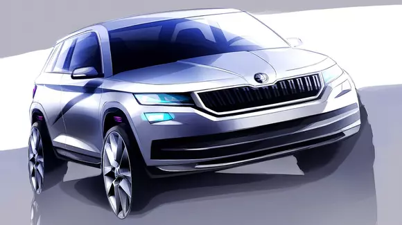 Primele imagini teaser cu viitoarea Skoda Kodiaq
