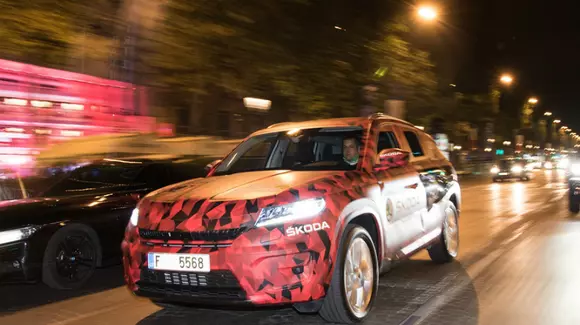 Skoda Kodiaq a defilat prin Paris