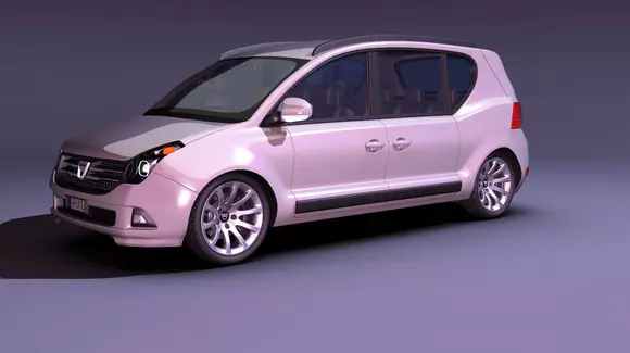 Dacia Multiplu, ipoteză de design pentru un monovolum
