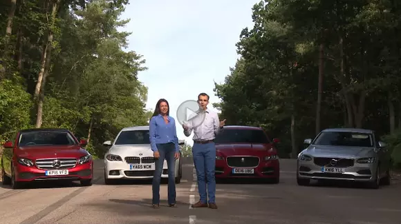 Noul Mercedes-Benz Clasa E înfruntă concurența. Volvo S90, Jaguar XF și BMW Seria 5 sunt acolo