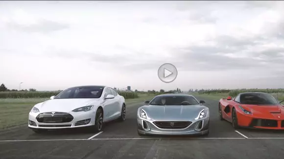 Rimac Concept One îi arată lui LaFerrari cum stă treaba cu sprintul