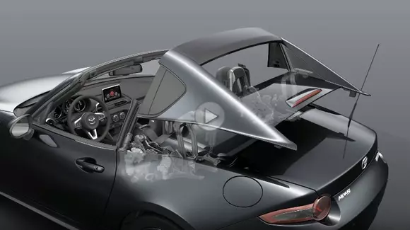 Iată cum funcționează plafonul retractabil de pe Mazda MX-5 RF