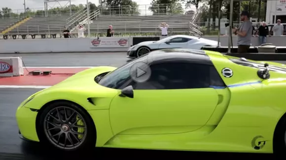 Rimac Concept One față în față cu Porsche 918 Spyder