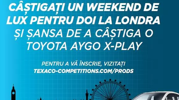 (P) Lansarea uleiului de motor Havoline ProDS îți aduce șanse de a câștiga o excursie VIP la Londra și o Toyota Aygo