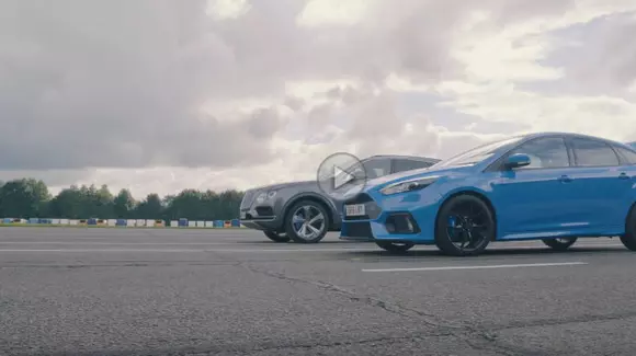 Ford Focus RS se duelează cu Bentley Bentayga