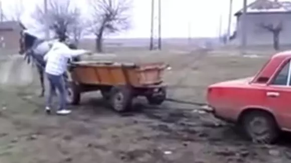 Un cal putere trage mai tare decât o Lada | VIDEO
