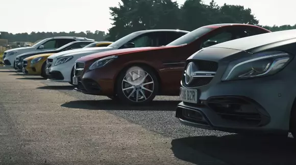 Duel în familia Mercedes-AMG. Șase modele își dispută supremația într-un drag race