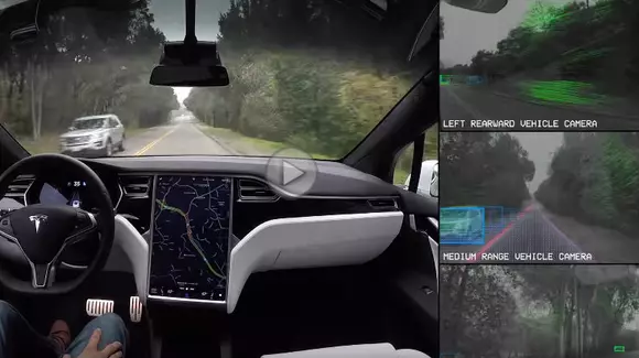 Cum arată o călătorie autonomă cu un model Tesla Motors
