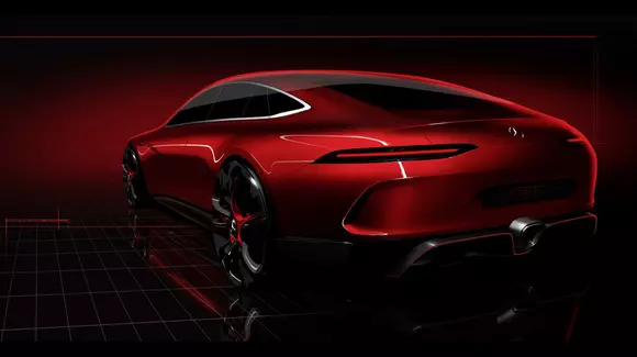 Mercedes-AMG GT4 - Imagini și un clip teaser cu viitorul concept