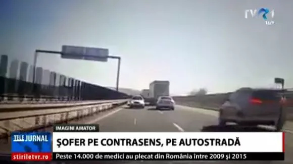 Un șofer din Botoșani a fost filmat în timp ce mergea pe contrasens pe... autostradă | VIDEO