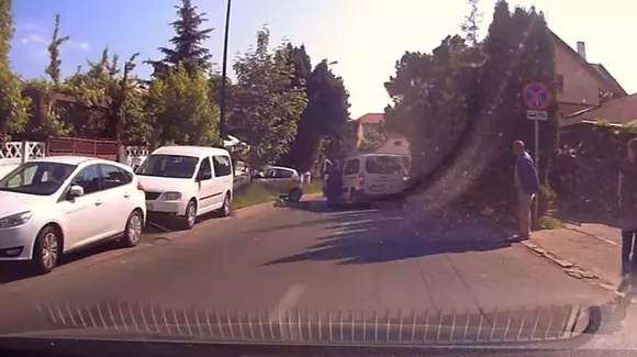 Ce se întâmplă dacă locuiești în Brașov și uiți să tragi frâna de mână | VIDEO