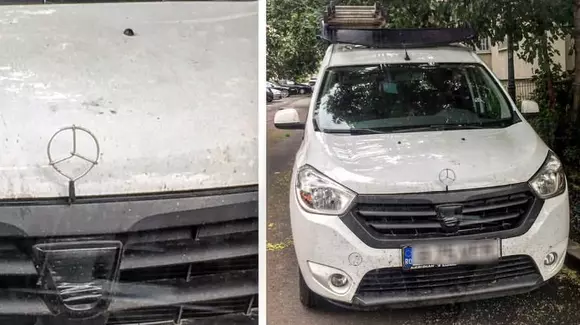 Ce mașină este aceasta? Dacia sau Mercedes?