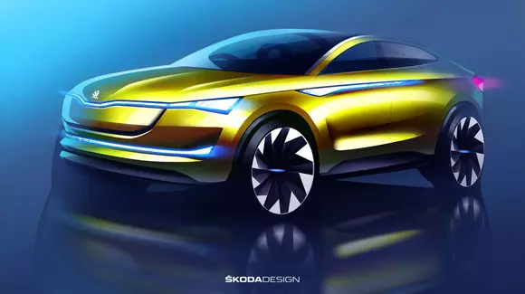 Skoda VISION E - primul conceptcar pur electric din istoria companiei