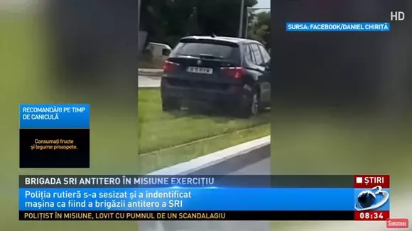 A cui era maşina care mergea prin iarbă pe linia de tramvai prin Bucureşti | VIDEO