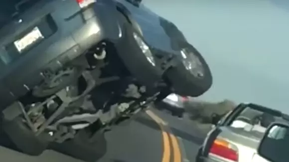 O șicanare în trafic cu rezultate neașteptate (Video)