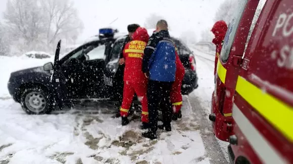 Viscolul și zăpada au mobilizat 17.000 de angajați MAI