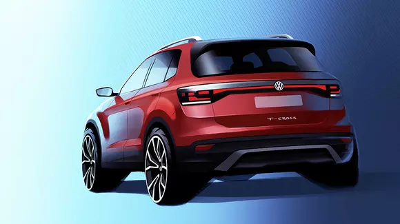 Volkswagen T-Cross: primul teaser al celui mai mic crossover al nemților