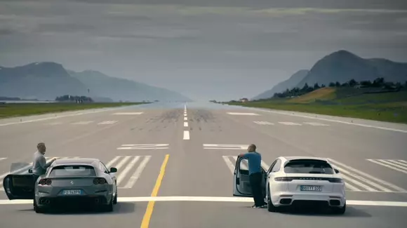 Ferrari GTC4Lusso vs. Porsche Panamera: Test de frâne în condiții extreme
