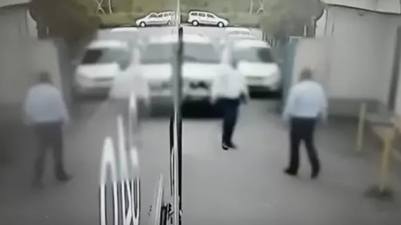 Un polițist din Brașov a lovit cu capul în față un șofer (Video)