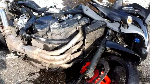 Accident straniu: două motociclete s-au ciocnit frontal în Vrancea!