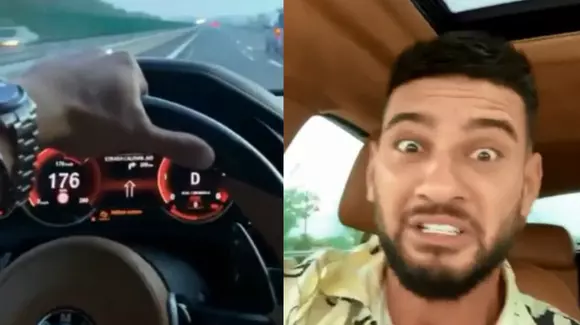 Dorian Popa se filmează la volan, conducând cu 176 km/h: „Stai, stop, frână!”