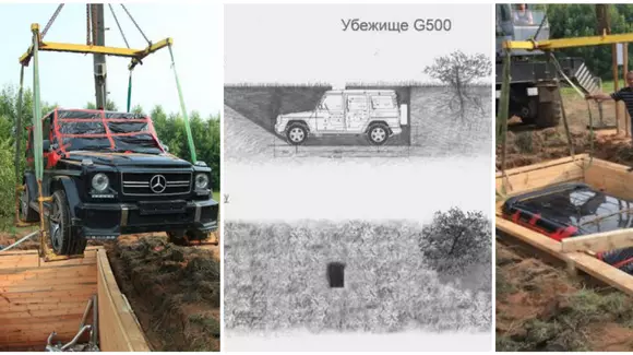 Mercedes-Benz Clasa G, îngropat în Rusia și transformat în buncăr. Cine se ascunde în el?