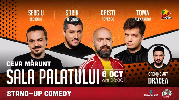 ”Ceva mărunt” la Sala Palatului. Curios să vezi ce e? Ia-ți bilet și mergi la show pe 8 octombrie