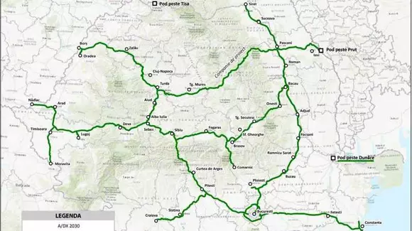 Așa va arăta România când vor fi terminate autostrăzile. În 2030