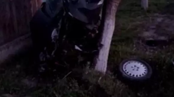 Accident greu de explicat în Olt: cum a ajuns cu mașina acolo?