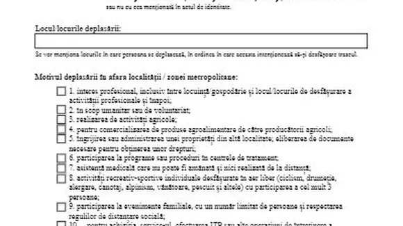 Declarația pe proprie răspundere în stare de alertă a fost modificată! Unde o găsim și cum o completăm