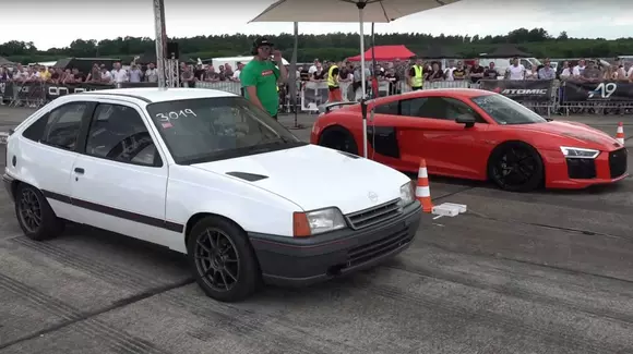 VIDEO: care este secretul acestui Opel Kadett de drag racing?