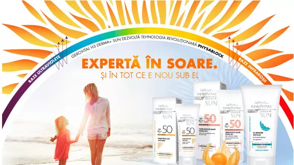 Inovație în protecția solară – Protecția cu spectru larg de la Gerovital H3 Derma + Sun (P)