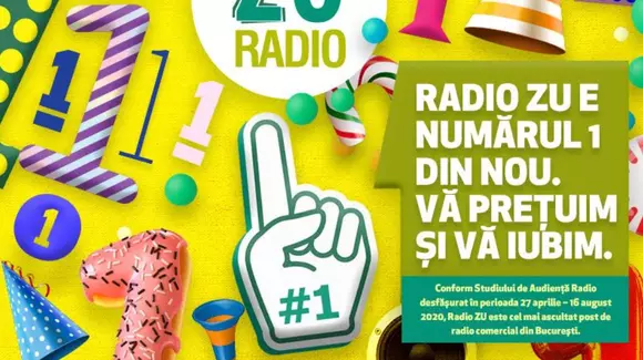 Radio ZU este radioul comercial NUMĂRUL 1 în București (P)