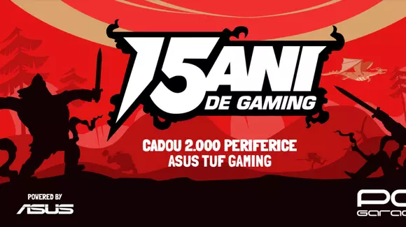PC Garage aniversează 15 ani de activitate  2.000 de periferice ASUS cadou și multiple reduceri de prețuri