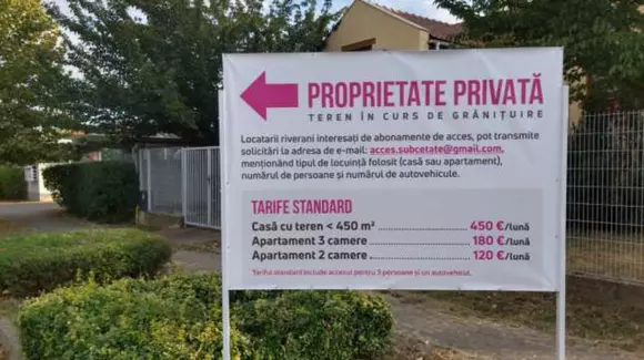 Arădeni puși să plătească sute de euro pe lună ca să folosească drumul către casă