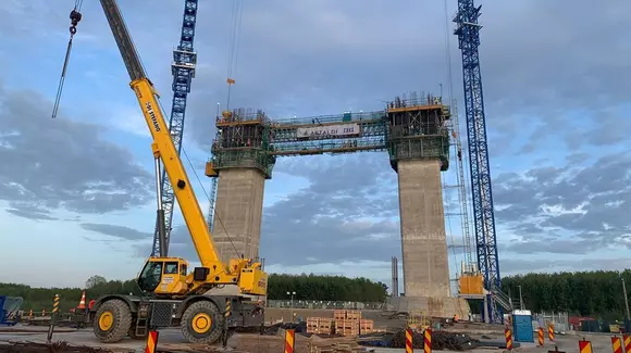 Podul de la Brăila începe să prindă contur