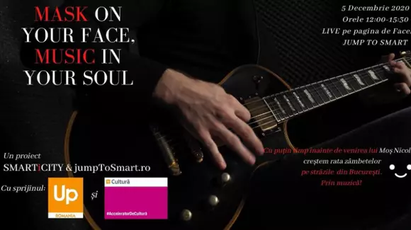 INVITAȚIE: "Mask on your face; Music in your soul”- muzică în stradă, pe 5 decembrie (P)